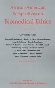 Cover of: African-American perspectives on biomedical ethics