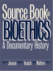 Cover of: Source Book in Bioethics: A Documentary History