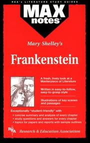 Cover of: Frankenstein (MAXNotes Literature Guides) (MAXnotes)