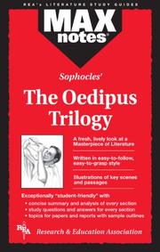 Cover of: The Oedipus Trilogy  (MAXNotes Literature Guides) (MAXnotes)
