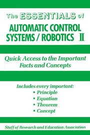 Cover of: Essentials of Automatic Control Systems II - Robotics