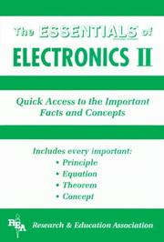 Cover of: The Essentials of Electronics, No. 2: Quick Access to the Important Facts and Concepts (Essentials)
