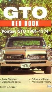 Cover of: GTO red book: Pontiac GTO, 1964-1974