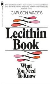 Cover of: Lecithin Book