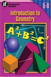 Cover of: Introduction to Geometry Homework Booklet, Grades 5 to 8 (Homework Booklets)