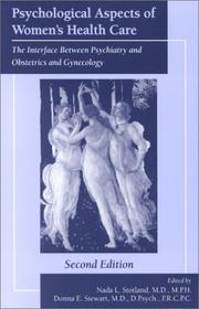 Cover of: Psychological Aspects of Women's Health Care: The Interface Between Psychiatry and Obstetrics and Gynecology