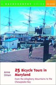 Cover of: 25 bicycle tours in Maryland: from the Allegheny Mountains to Chesapeake Bay