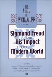 Cover of: The Annual of Psychoanalysis, V. 29: Sigmund Freud and His Impact on the Modern World (Annual of Psychoanalysis)
