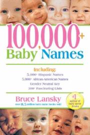 Cover of: 100,000+ baby names