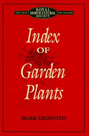 Cover of: Index of garden plants by Mark Griffiths