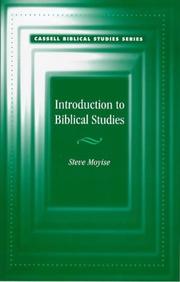 Introduction to biblical studies