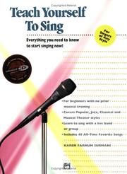 Cover of: Teach Yourself to Sing: Everything You Need to Know to Start Singing Now