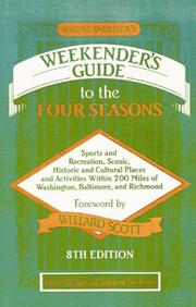 Cover of: Robert Shosteck's weekender's guide to the four seasons