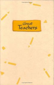 Cover of: Great Teachers: A Tribute To Those Who Touch Lives And Shape The Future