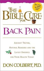 Cover of: The Bible Cure for Back Pain