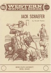 Cover of: Jack Schaefer by Gerald W. Haslam
