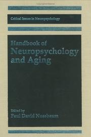 Cover of: Handbook of neuropsychology and aging