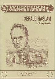 Cover of: Gerald Haslam by Gerald Locklin