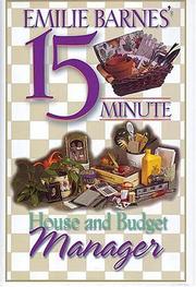 Cover of: Emilie Barnes' 15-Minute House and Budget Manager