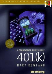 Cover of: A Commonsense Guide to Your 401, K (Bloomberg Personal Bookshelf (Audio))