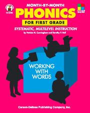 Cover of: Month-by-Month Phonics for First Grade by Patricia Marr Cunningham, Dorothy Hall