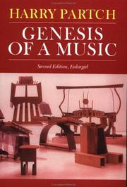 Genesis of a music by Harry Partch