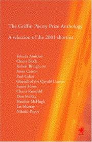 Cover of: The Griffin Poetry Prize Anthology 2001: A Selection of the 2001 Shortlist (Griffin Poetry Prize Anthology)