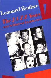 Cover of: jazz years: earwitness to an era