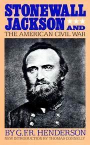 Cover of: Stonewall Jackson and the American civil war