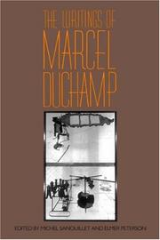 Cover of: The writings of Marcel Duchamp
