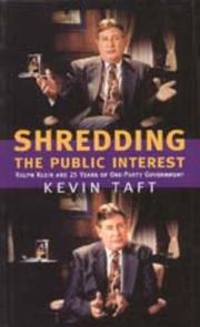 Shredding the public interest by Kevin Taft