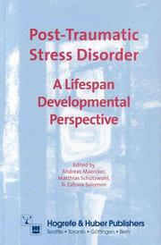 Cover of: Posttraumatic stress disorders: a lifespan-developmental perspective