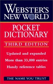Cover of: Webster's New World pocket dictionary