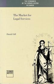 The market for legal services by Gill, David