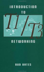 Cover of: Introduction to T1/T3 networking
