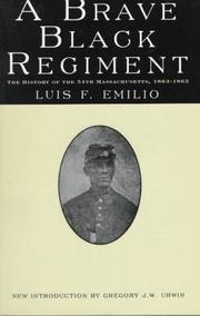 Cover of: A brave Black regiment by Luis F. Emilio