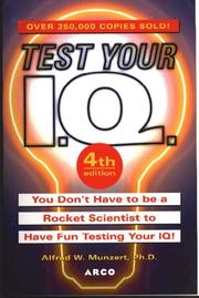 Cover of: Test your I.Q.