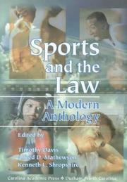 Cover of: Sports and the law: a modern anthology