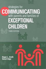 Cover of: Strategies for communicating with parents and families of exceptional children