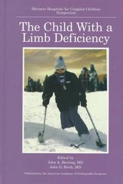 Cover of: The child with a limb deficiency