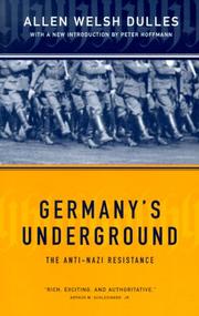 Germany's Underground by Allen Dulles