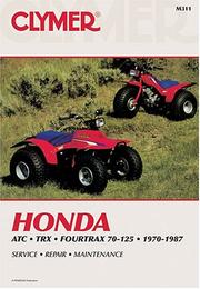 Cover of: Honda ATC70-110 singles, 1970-1979 service, repair, performance