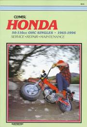 Cover of: Honda: 50-110Cc Ohc Singles 1965-1996