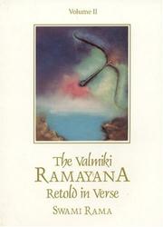 Cover of: The Valmiki Ramayana, Vol. 2: Retold in Verse