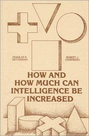 Cover of: How and how much can intelligence be increased