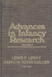 Cover of: Advances in Infancy Research, Volume 3: (Advances in Infancy Research)