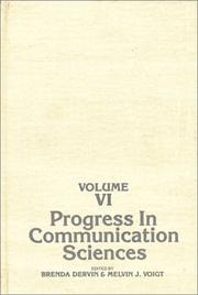 Cover of: Progress in Communication Sciences, Volume 6: (Progress in Communication Sciences)