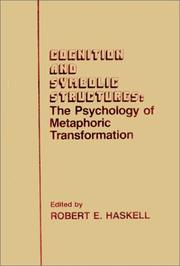 Cover of: Cognition and symbolic structures: the psychology of metaphoric transformation