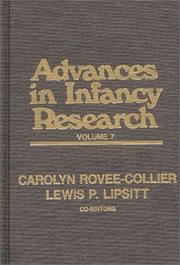 Cover of: Advances in Infancy Research, Volume 7: (Advances in Infancy Research)