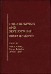 Cover of: Child behavior and development: training for diversity